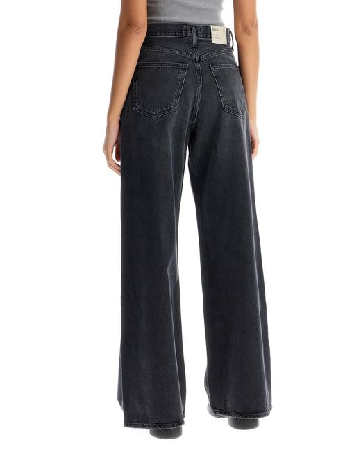 Agolde Blue Dame Straight Leg Jeans