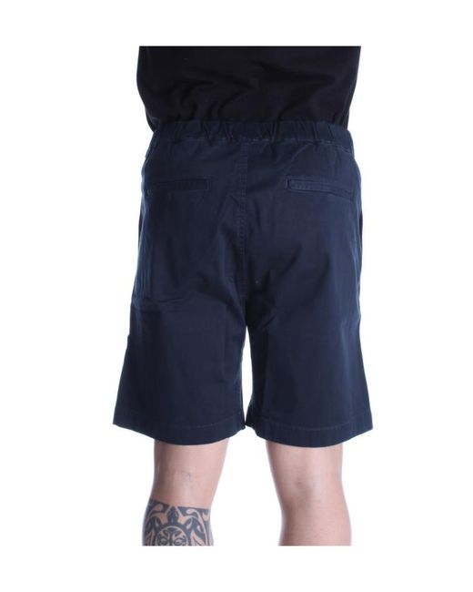 Woolrich Black Belted-Waist Bermuda Shorts for men