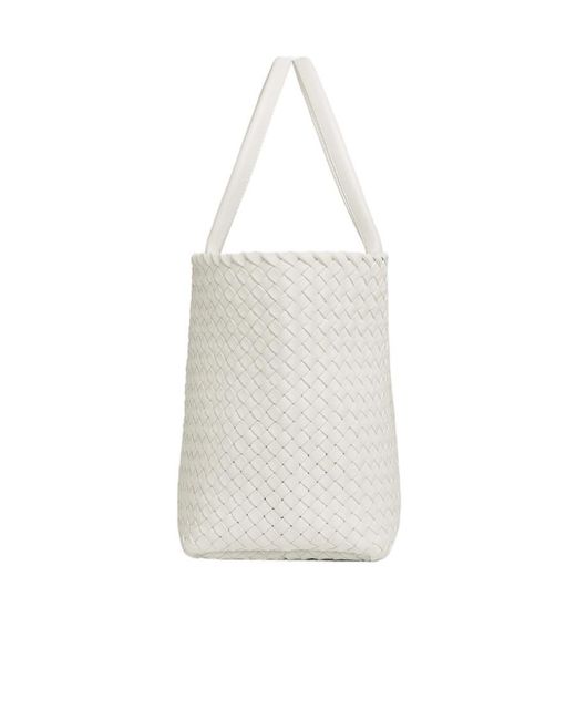 Bottega Veneta White Cabat