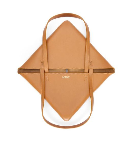 Loewe Brown Puzzle Fold Tote Bag