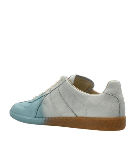 Maison Margiela Green Gradient Low-Top Sneakers