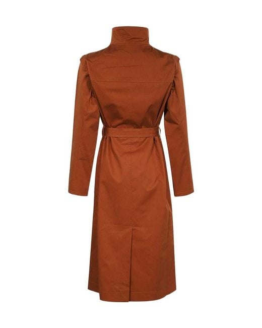 Yves Salomon Brown Belted Trench Coat