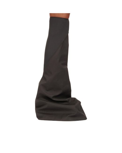 Rick Owens Black Foldable Design Boots
