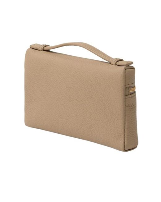 Loro Piana Natural Extra Pocket Mini Pouch