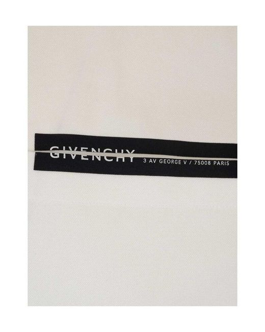 Givenchy White Logo Tape Shirt for men