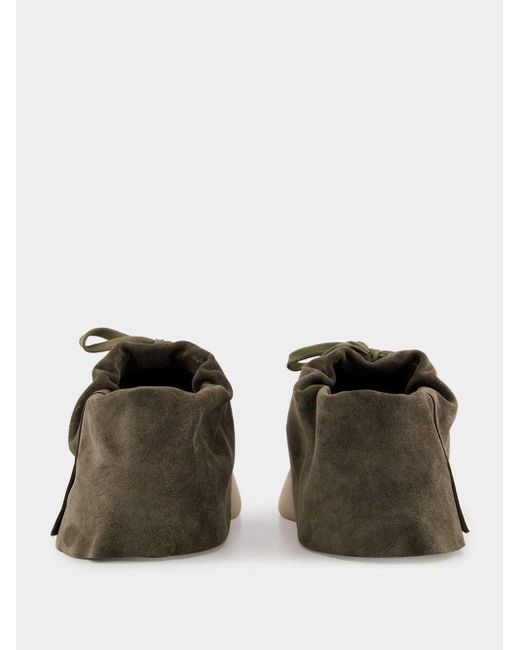 Fear Of God Brown Round Toe Low-Top Casual Shoes for men