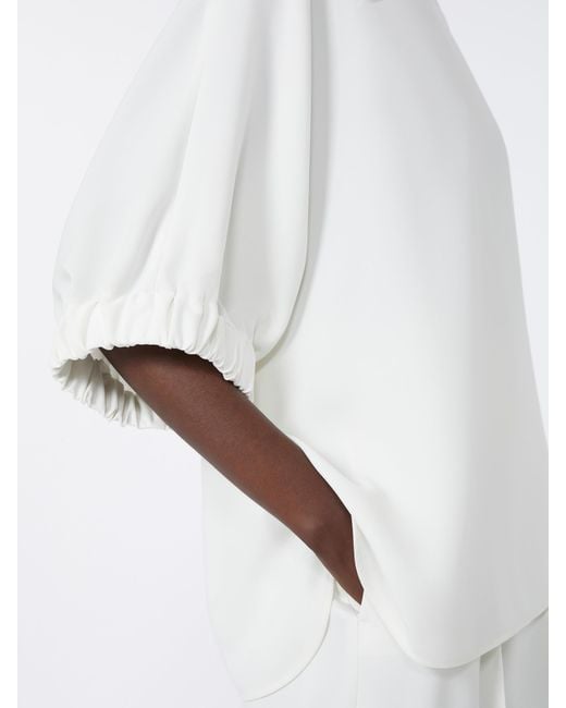 Max Mara White Cady Blouse