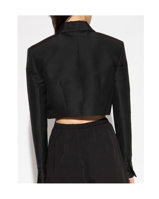 DSquared² Black V-Neck Short Blazer