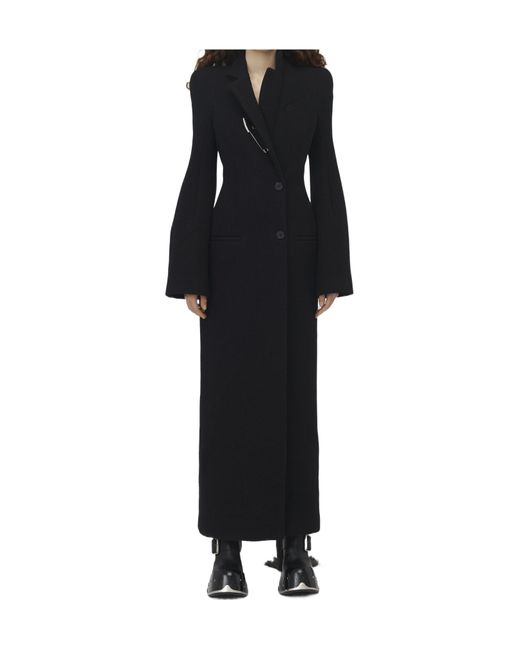 McQueen Black Double-Breasted Coat