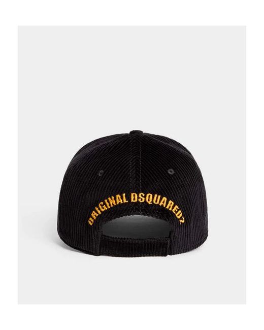 DSquared² Black Souvenir From Canada Baseball Cap for men