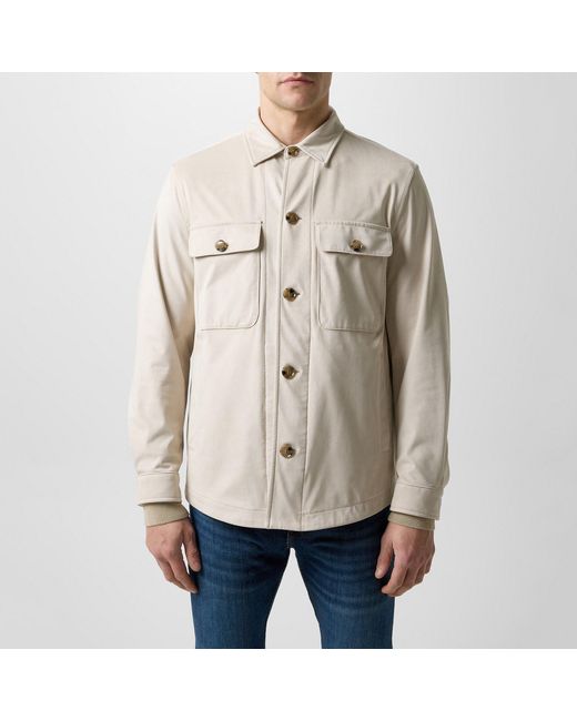 Boss Natural Off- Workwear Shirt-Style Casual Jacket for men