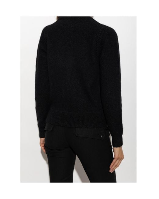 Isabel Marant Black Long-Sleeve Cardigan