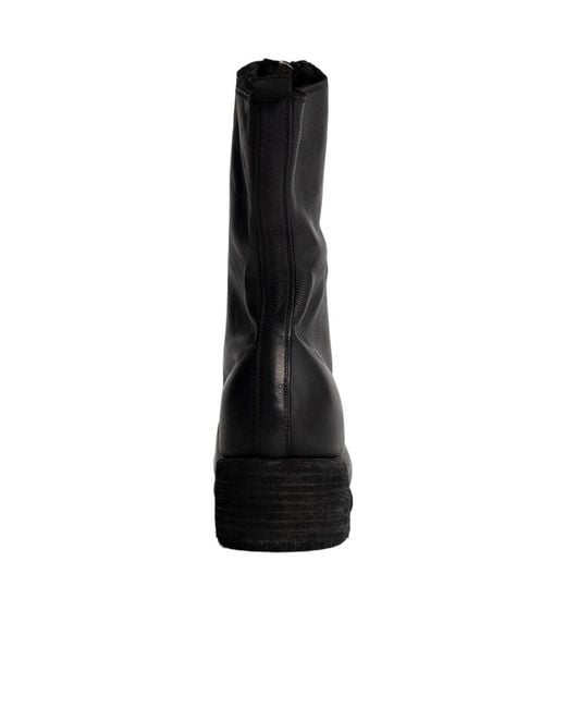 Guidi Black Zippered Leather Boots