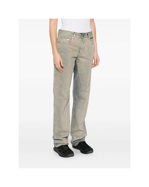 Rick Owens Gray Concordians Fog Cut Pants