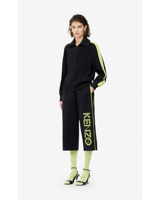 KENZO Black Bamboo Tiger Embroidered Blouson Jacket