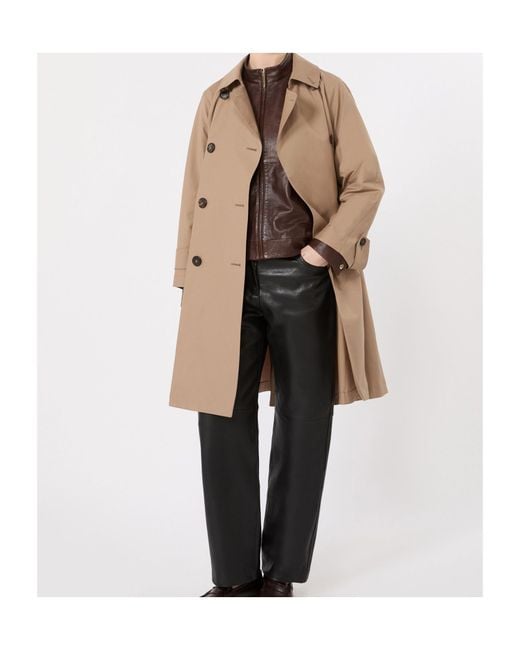 Max Mara Natural Collared Long-Sleeved Coat
