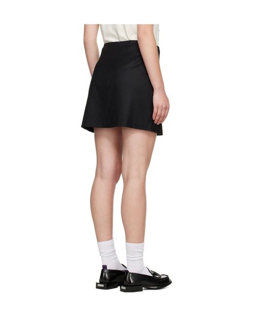 Eytys Black Welt Pocket Mini Skirt