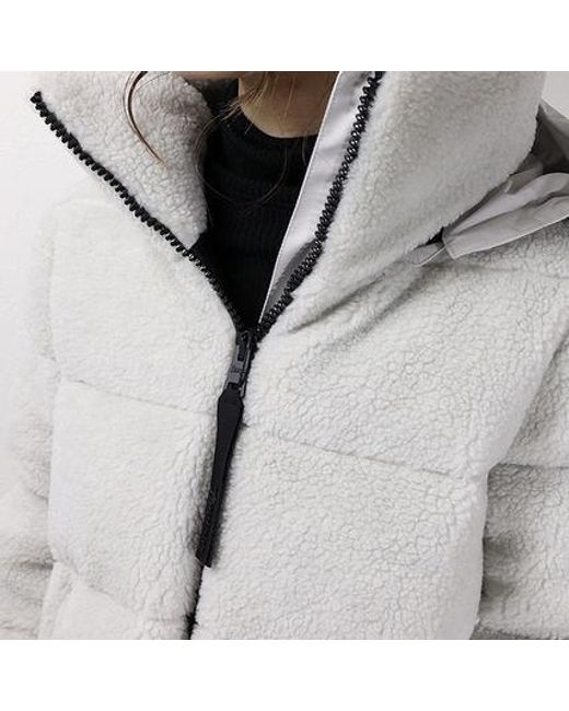 Herno Gray Long-Sleeved Down Jacket