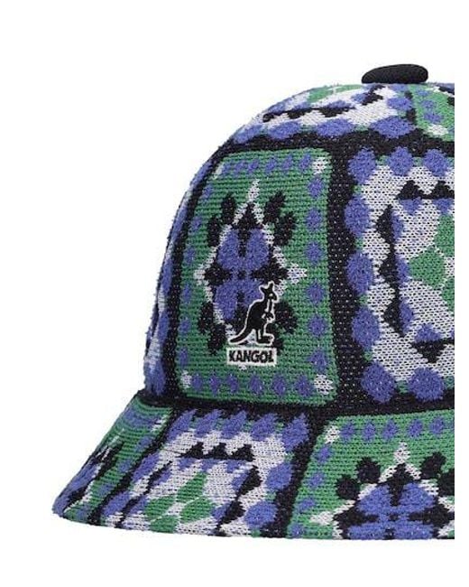 Kangol Blue Logo Casual Fisherman Hat for men