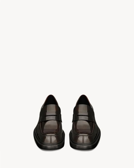 Saint Laurent Black Harvey Loafers for men