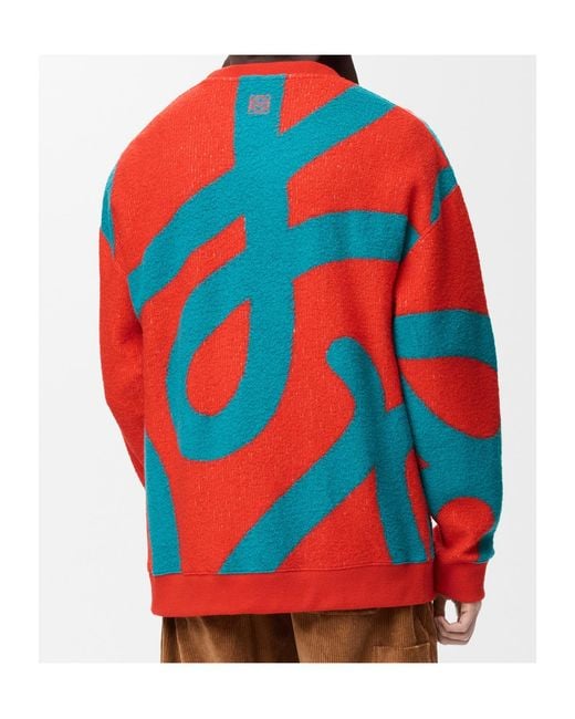 Loewe Red Sweatshirt for men