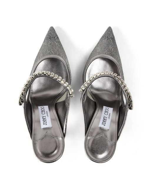 Jimmy Choo White Solid Color Highheeled Shoes