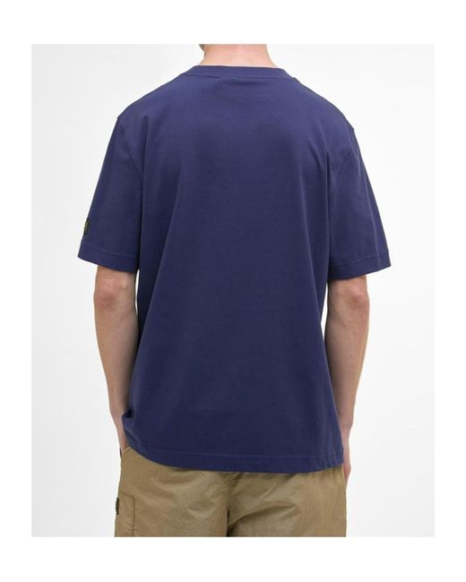 Barbour Blue Crew Neck T-Shirt for men