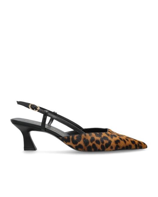 Stuart Weitzman Brown Slingback High Heel Sandals