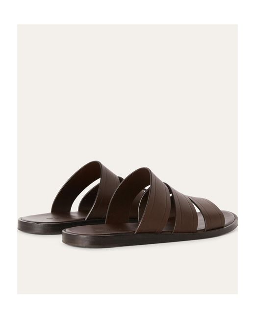 Loro Piana Brown Naha Slip-On Sandals for men