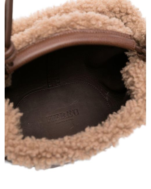 Hereu Brown Handle Shoulder Bag