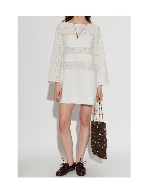 Posse White Long-Sleeved Dress