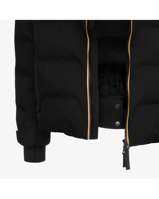 K-Way Black Zip-Up Hooded Jacket for men