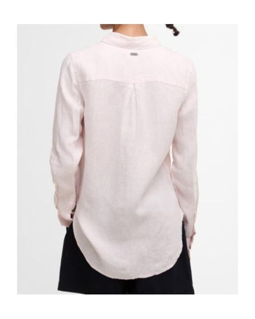 Barbour Pink Long Sleeve Shirt