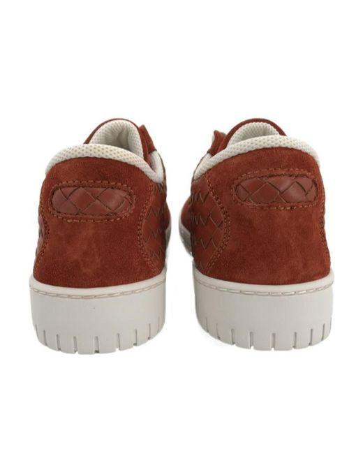 Bottega Veneta Brown Logo Details Casual Sneakers