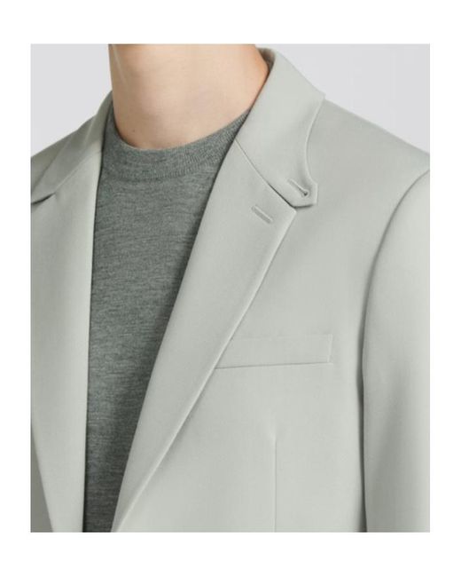 Dior Gray Homme Single-Breasted Long-Sleeved Blazer for men