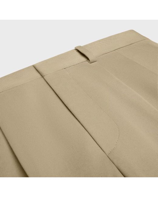 Céline Natural Pleated Trousers