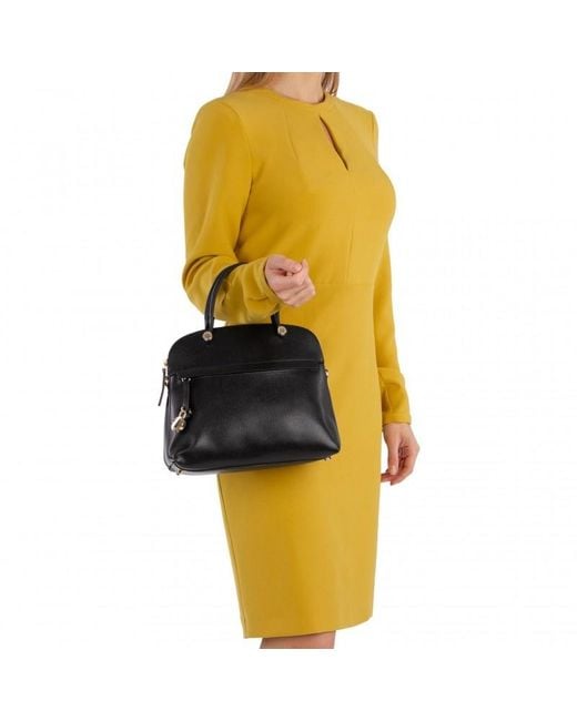 Furla Black Logo Detail Handbag