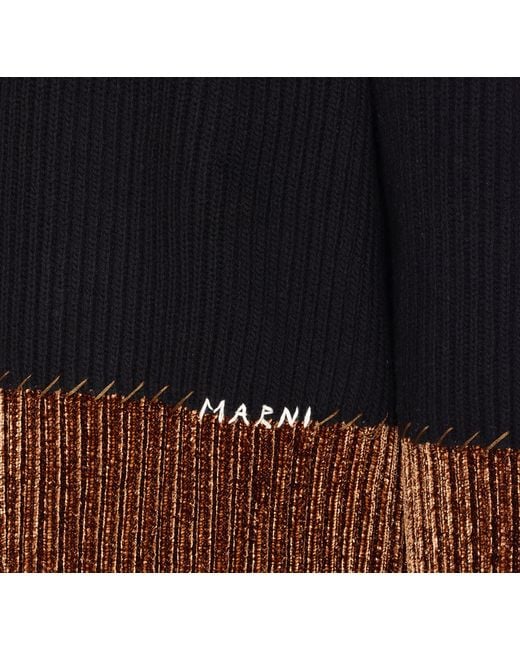 Marni Blue Long-Sleeved Sweater for men