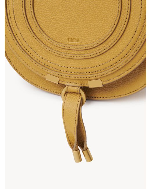 Chloé Yellow Small Marcie Leather Crossbody Bag