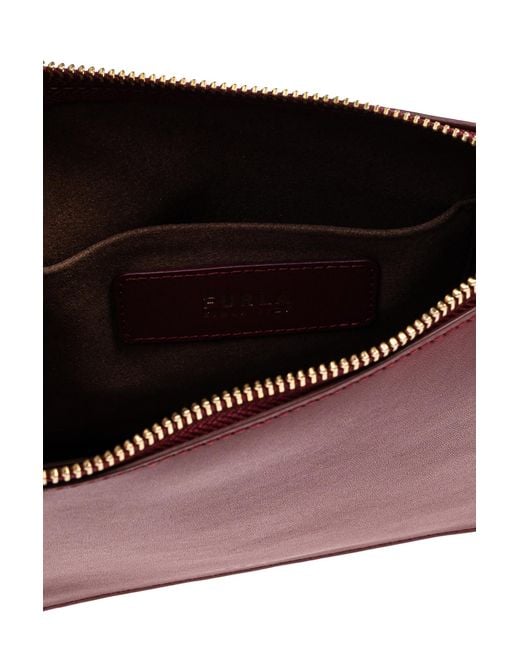 Furla Red Ava Small Shoulder Bag