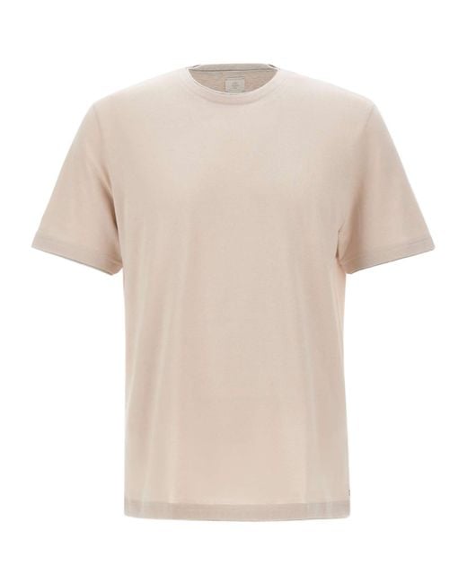 Eleventy White Crew Neck T-Shirt for men