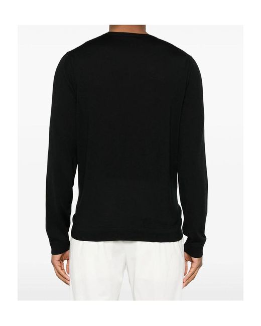 Roberto Collina Black Crew-Neck Sweater for men