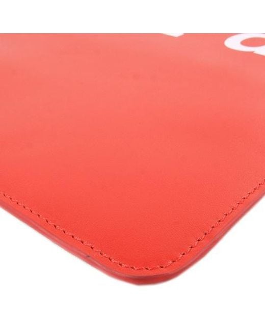 Comme des Garçons Red Comme Des Garçons Wallet Huge Logo Printed Tote Bag for men