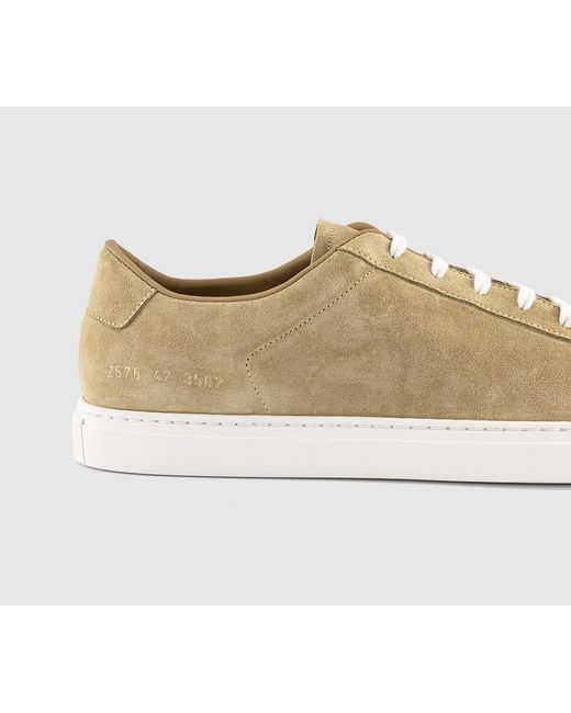 Common Projects Natural Achilles Suede Sneakers for men