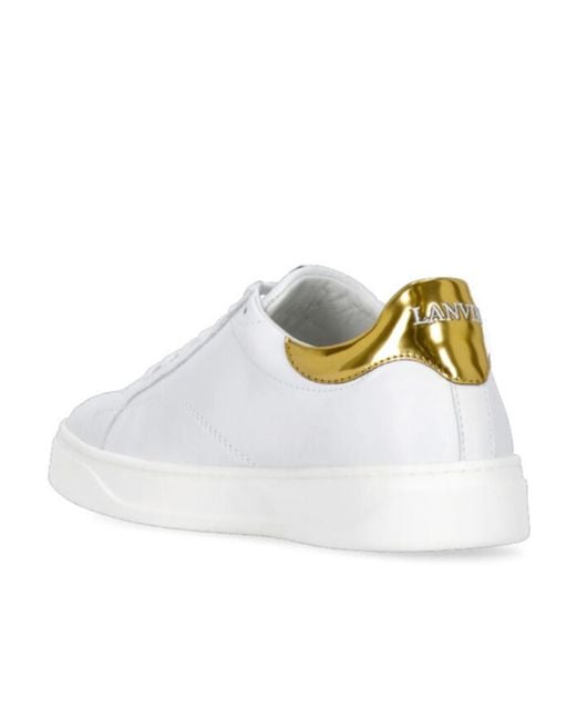 Lanvin White Ddb0 Low-Top Sneakers
