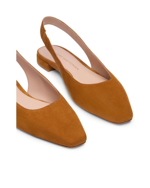 Stuart Weitzman Brown Stassi Slingback