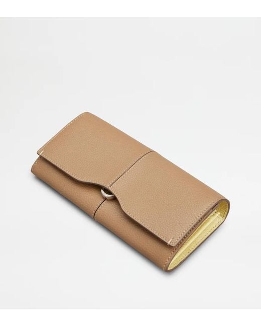 Tod's Natural Logo Wallet