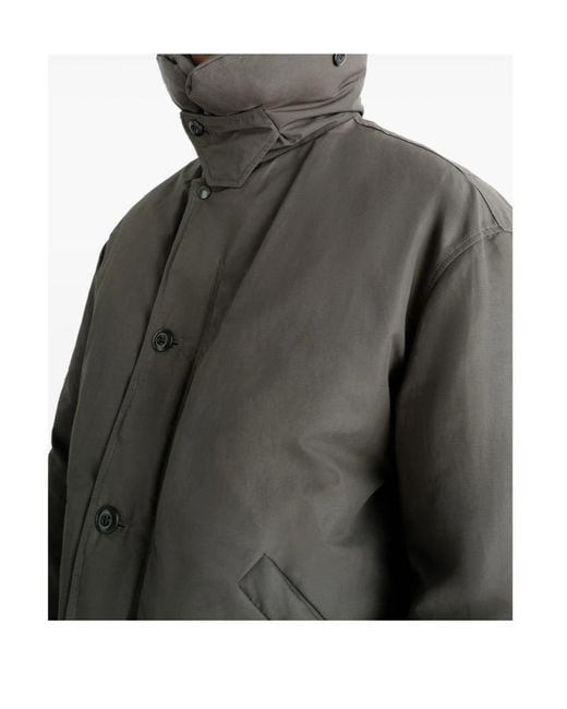 Lemaire Gray Long-Sleeved Puffer Jacket for men