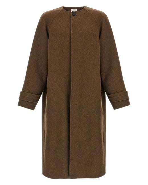 The Row Brown 'kenet' Coat for men