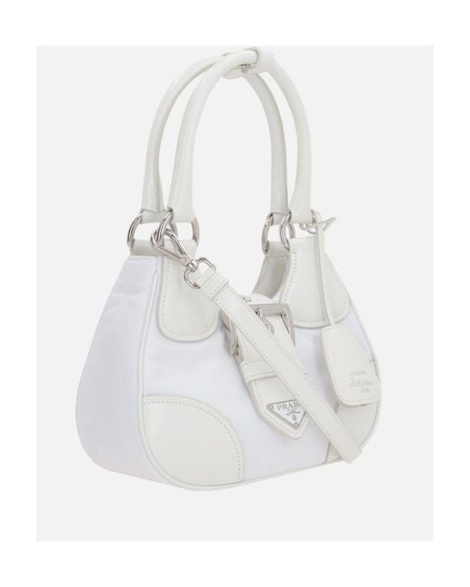 Prada White Moon Re-Nylon Mini Bag